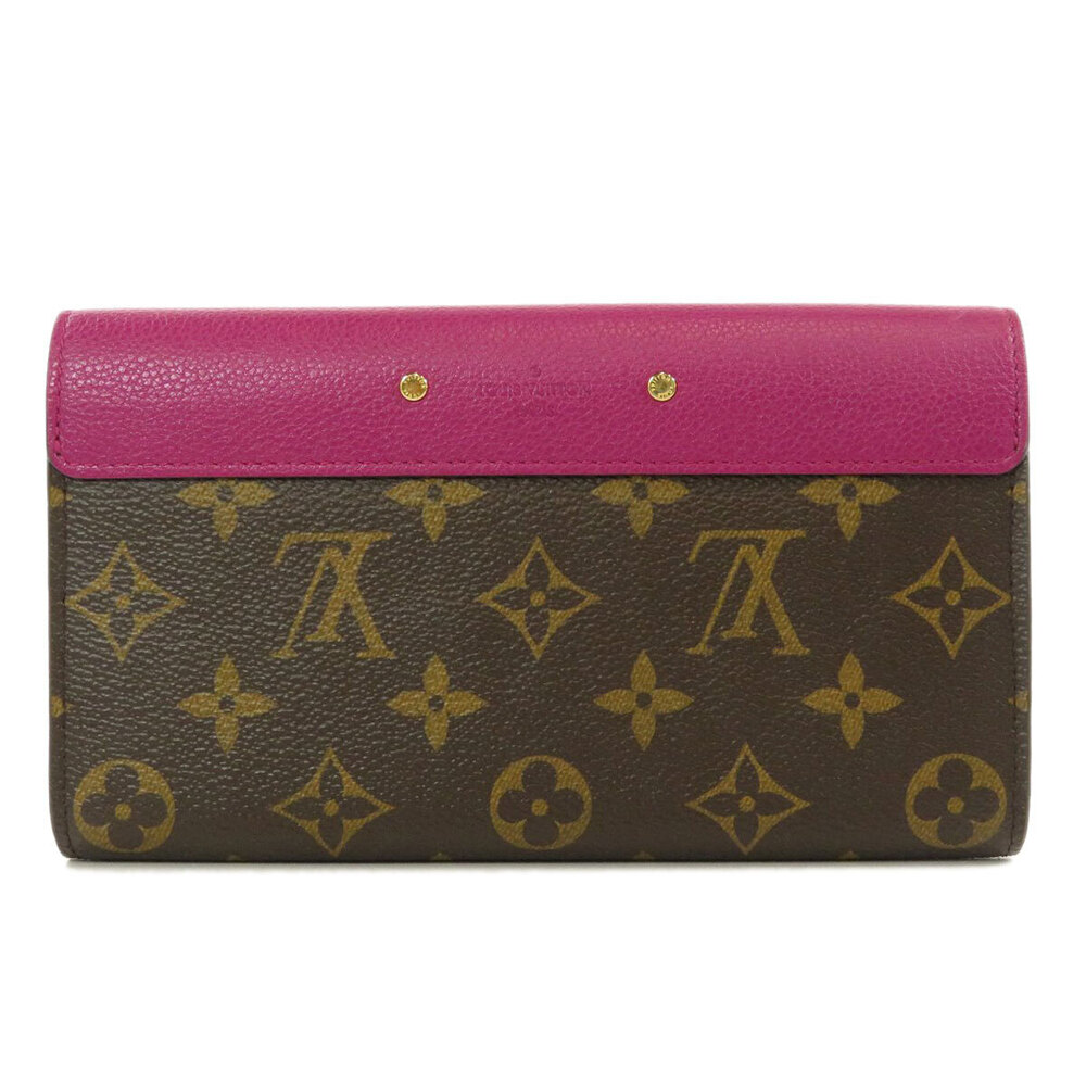 Louis Vuitton Wallet Pallas Canvas Portefeuille Monogram Long Brown
